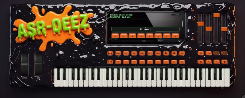 DEEZ ASR-10 plugin faceplate