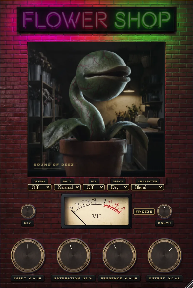 FEED ME plugin faceplate