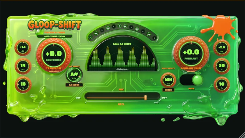 Gloop-Shift plugin faceplate