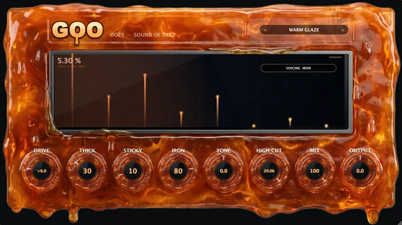 Ooze Goo plugin faceplate