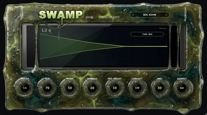 Ooze Swamp plugin faceplate